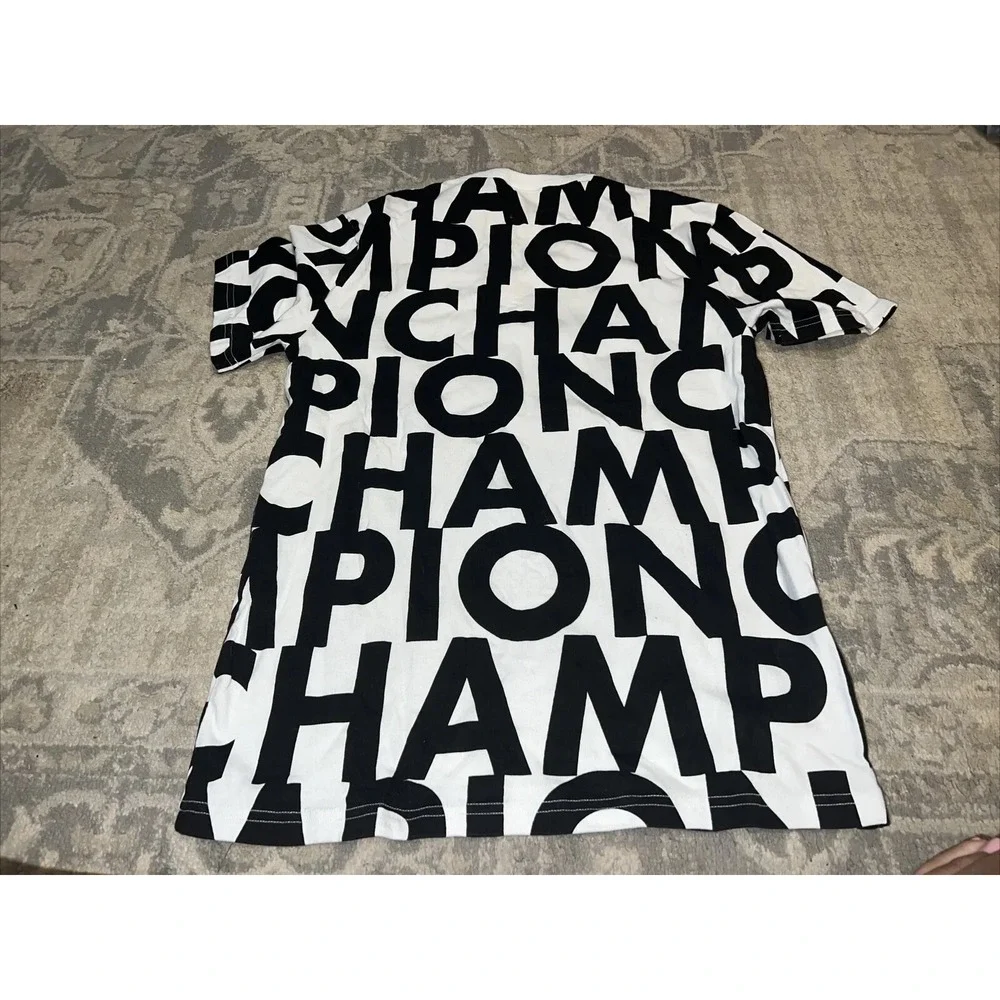 Graffiti Champion MENS Sz Small White Black T Shirt Shirt Sleeve‎ - Picture 4 of 4
